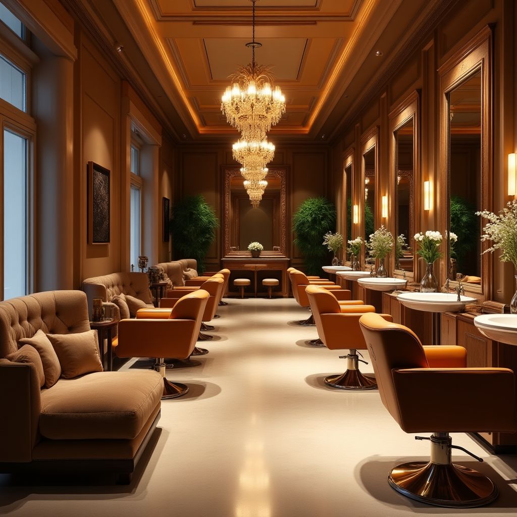 The calm and luxurious interior of the BeautySyd salon